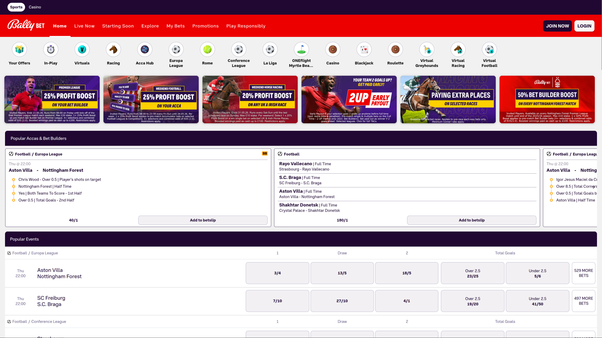 Bally Casino Desktop Sports Betting