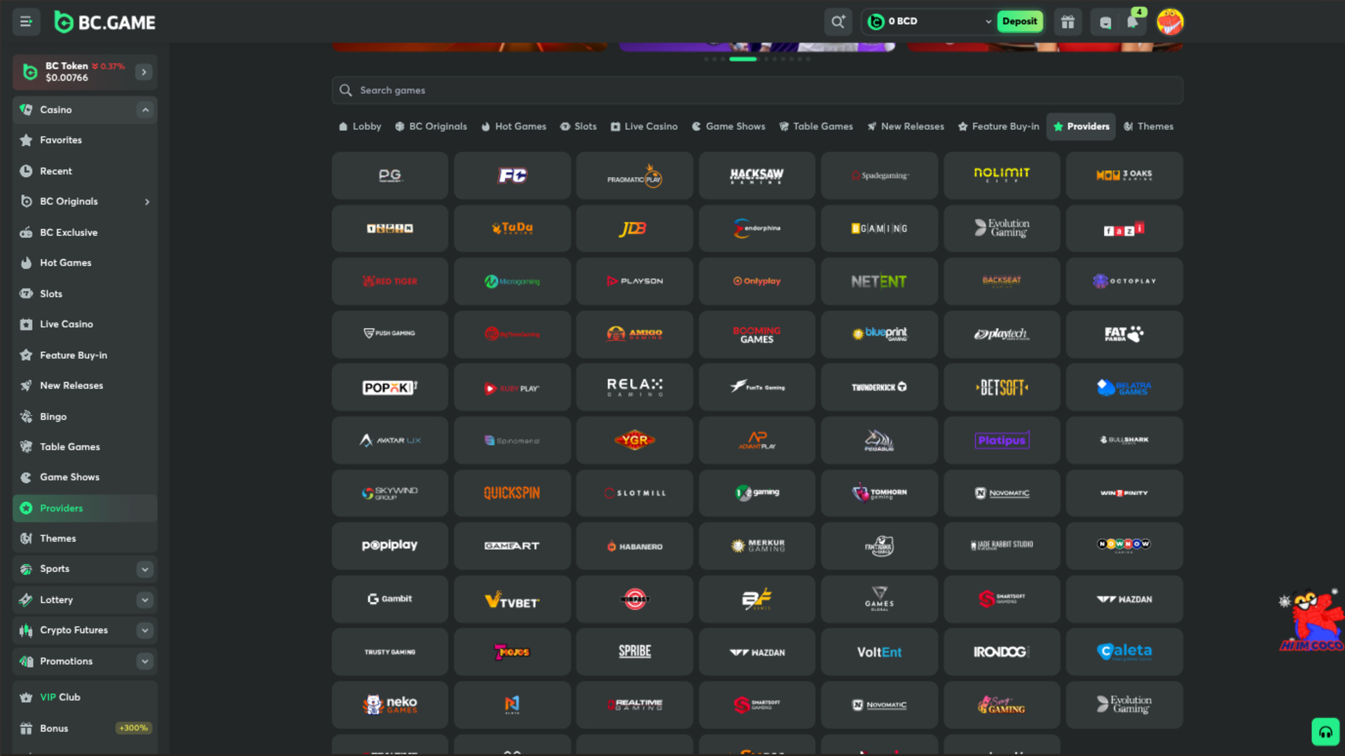 BC.Game Casino Desktop Game Developers