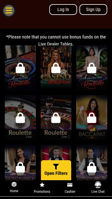 Bella Vegas Casino Mobile Live Dealer