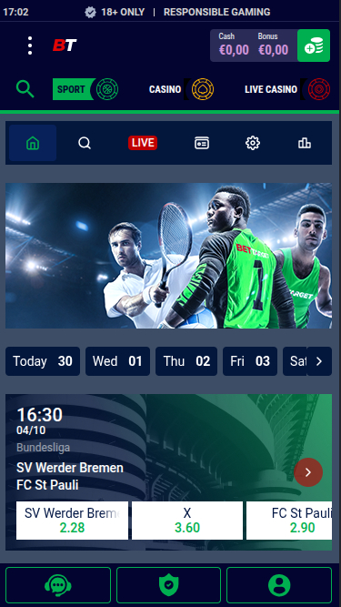 Bet Target Casino Sports Mobile