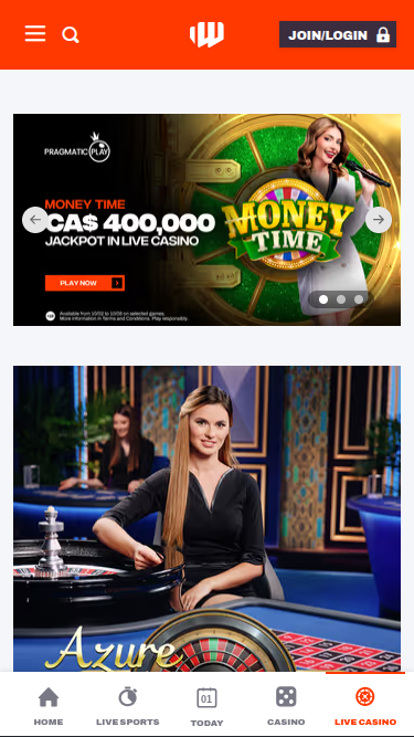 Bet Warrior Mobile Live Dealer