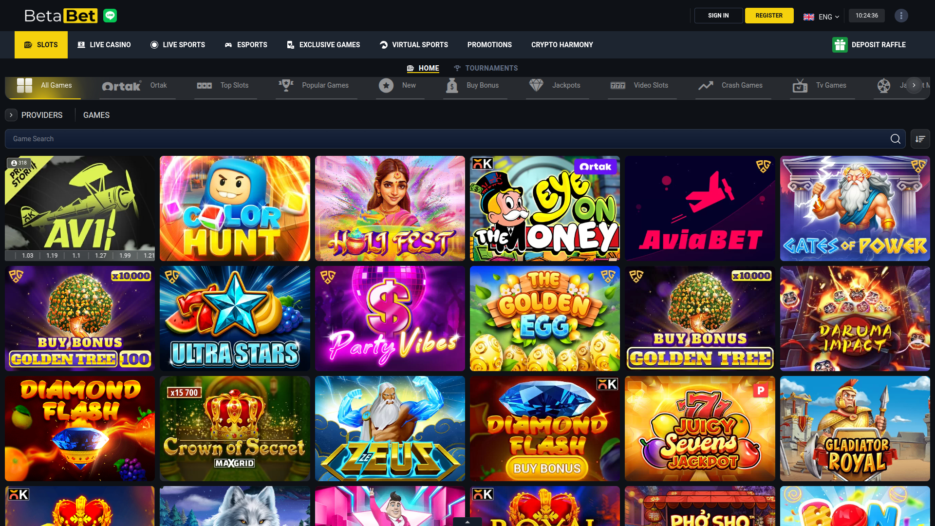 BetaBet Casino Desktop Games