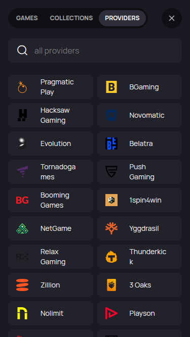 Betandplay Casino Mobile Game Developers