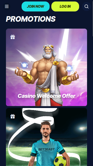BetBeast Mobile Promotions