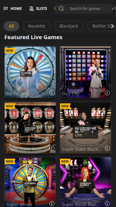 Betfair Casino Mobile Live Dealer