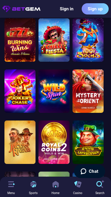 BetGem Casino Mobile Jackpot