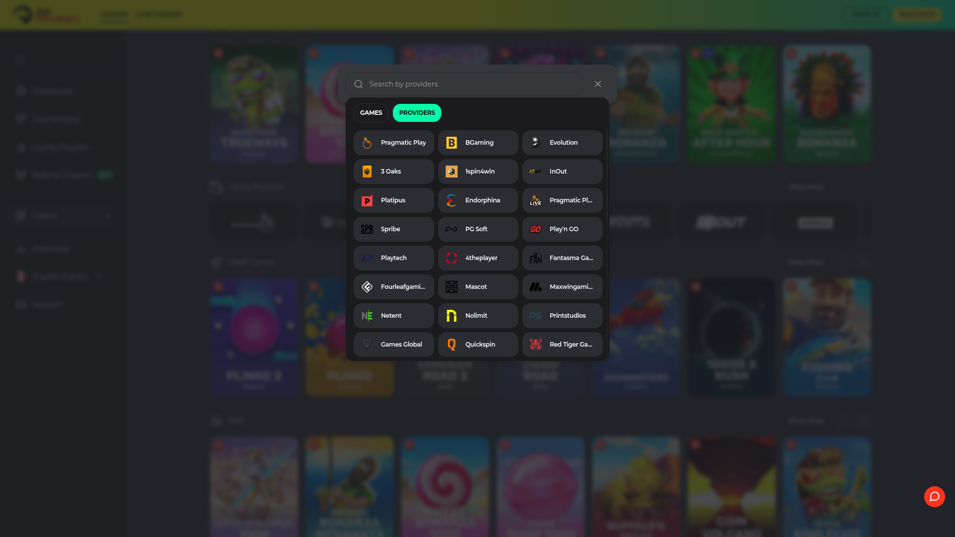BetPRIMEIRO Casino Desktop Game Developers
