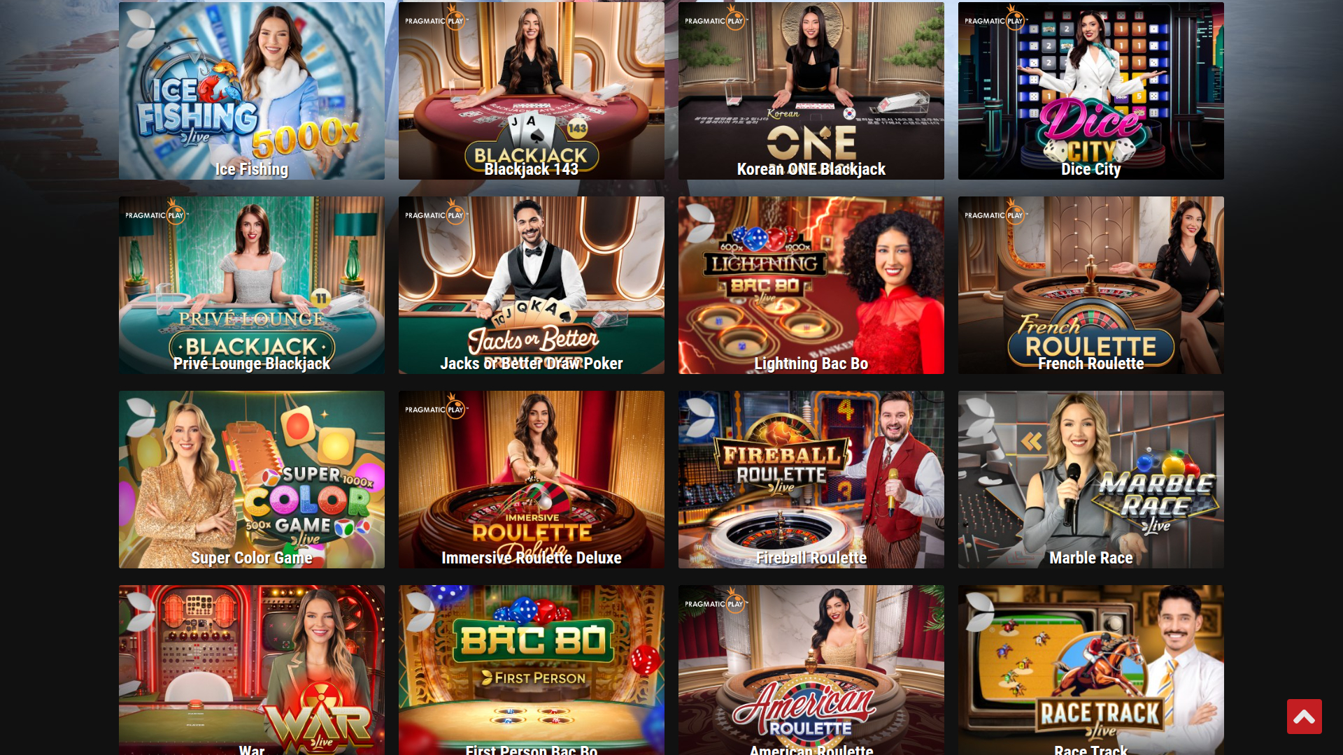 BetRebels Casino Desktop Live Dealer