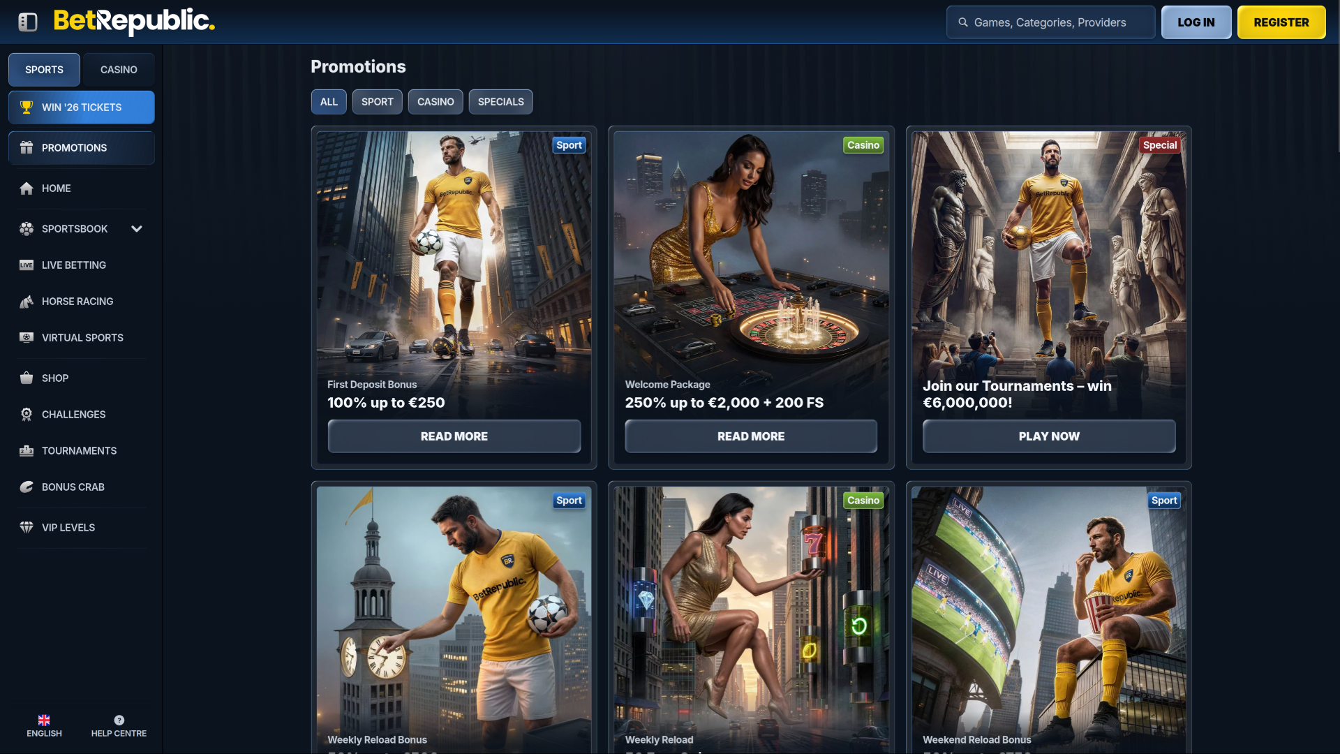 BetRepublic Casino VIP Program