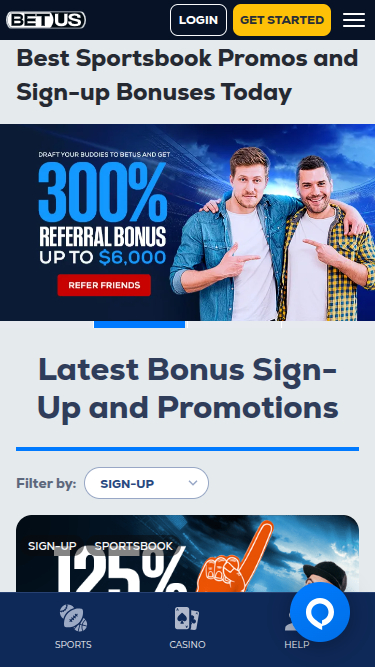BetUS Casino Mobile Promotions