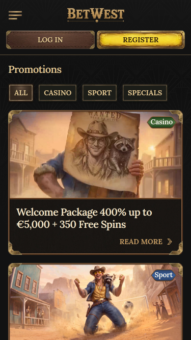 Betwest Casino Mobile Promotions