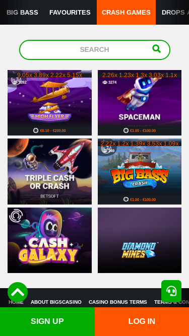 Big5Casino Mobile Crash Games