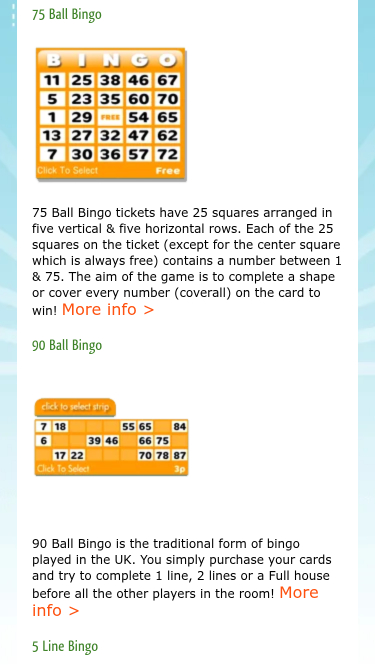 Bingo Street Casino Mobile Bingo