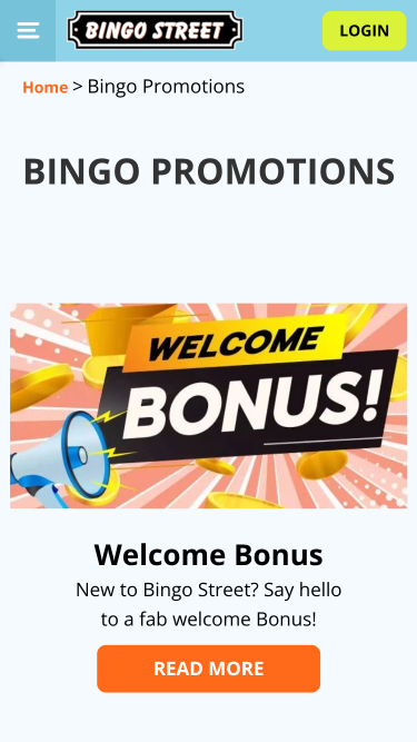 Bingo Street Casino Mobile Promotions