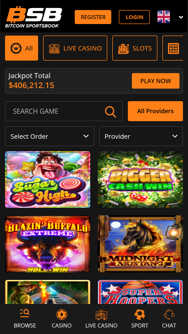 Bitcoin Sportsbook Casino Mobile Games
