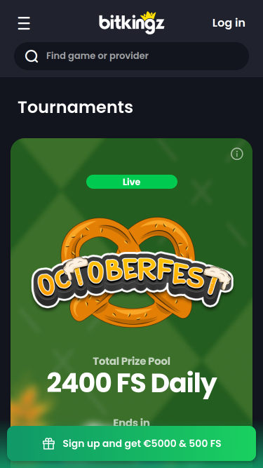 Bitkingz Casino Mobile Tournaments