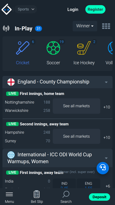 Bitsler Casino Mobile Sports