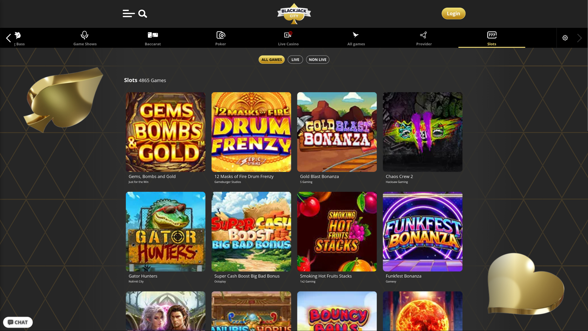 BlackJack City Casino Desktop Games