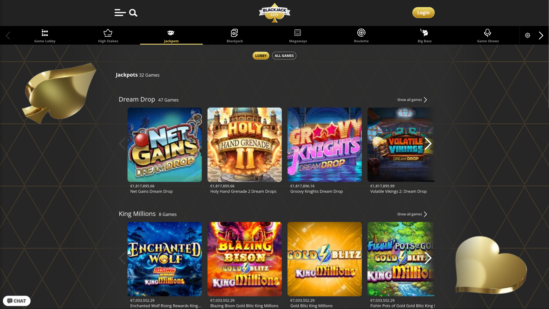 BlackJack City Casino Desktop Jackpot
