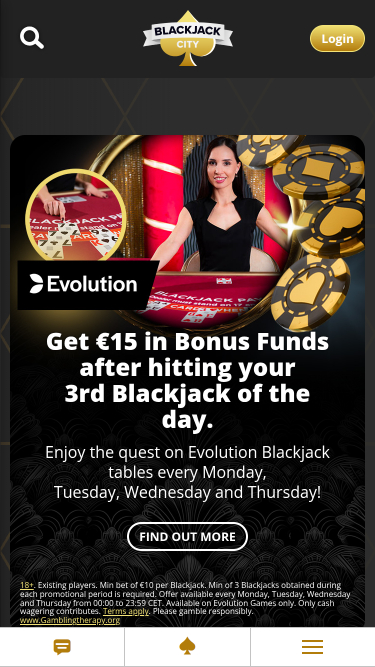 BlackJack City Casino Mobile Promotions
