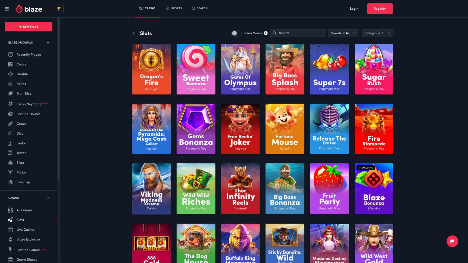 Blaze Casino Desktop Games