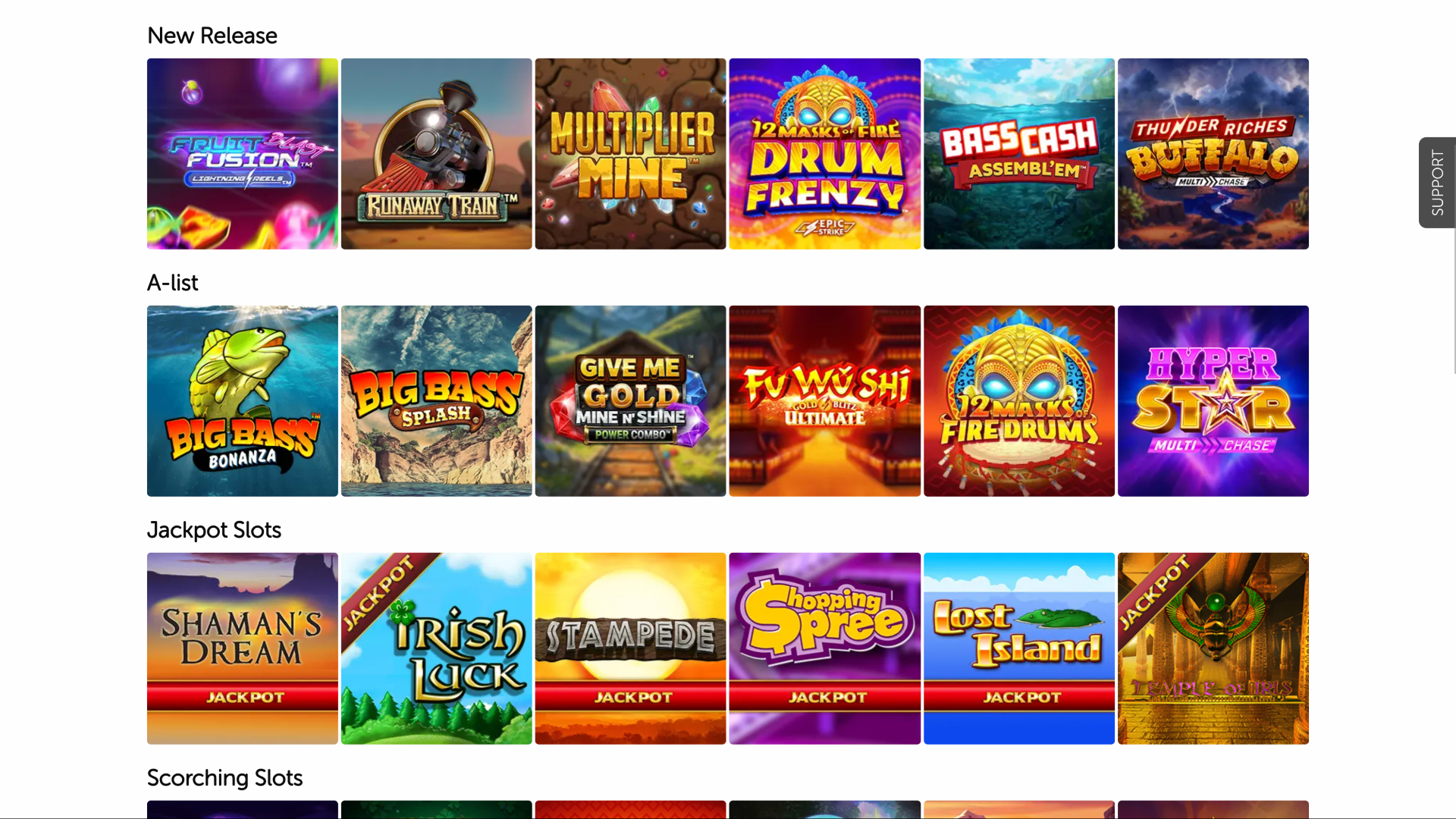 Blighty Bingo Casino Desktop Games