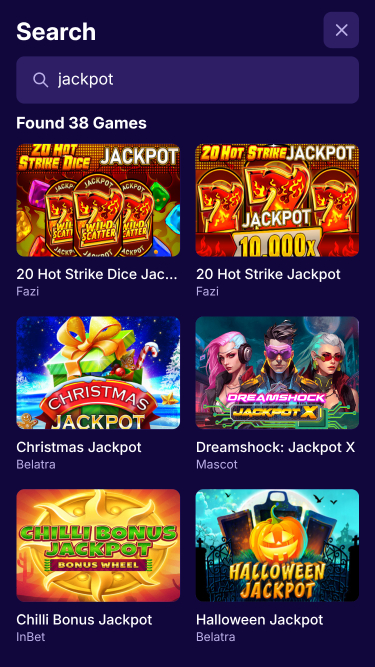 Jackpot BlindLuck Casino for Mobile