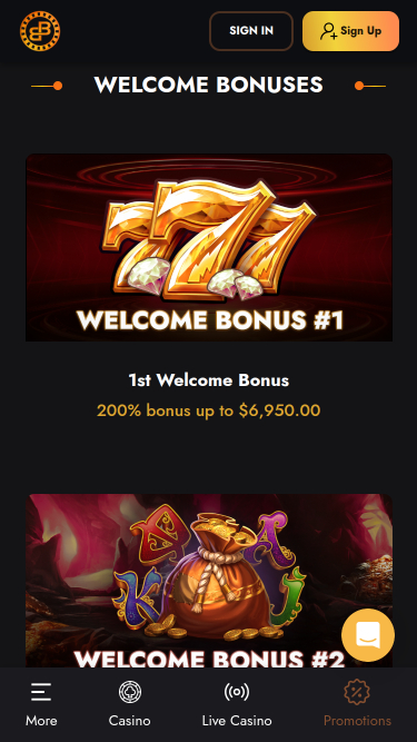 BlockBets Casino Mobile Promotions