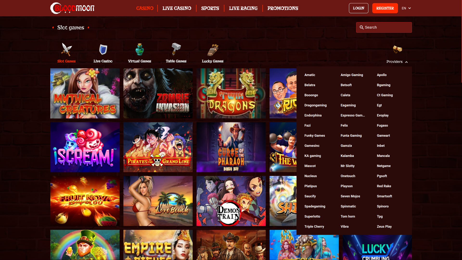 Blood Moon Casino Desktop Game Developers