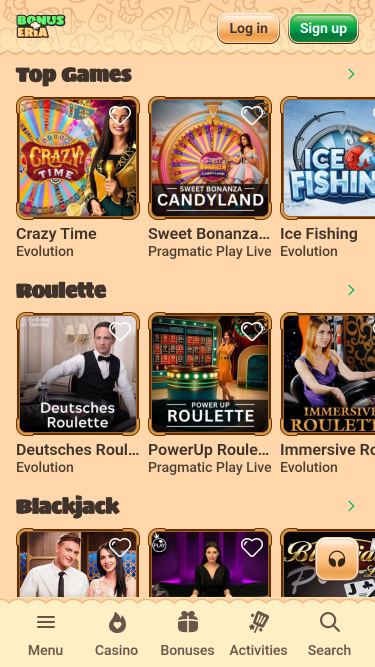 Bonuseria Casino Mobile Live Dealer