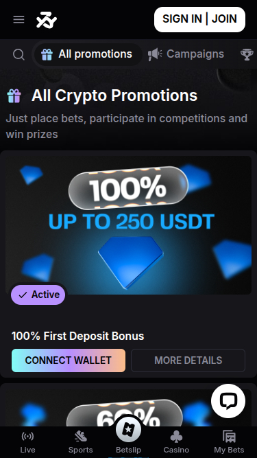 Bookmaker.XZY Casino Mobile Promotions