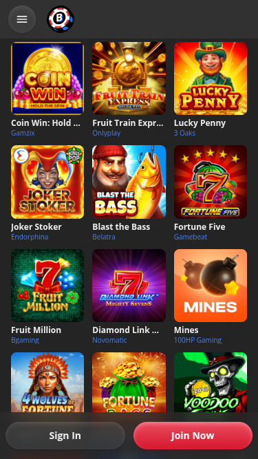 BruceBet Casino Mobile Games