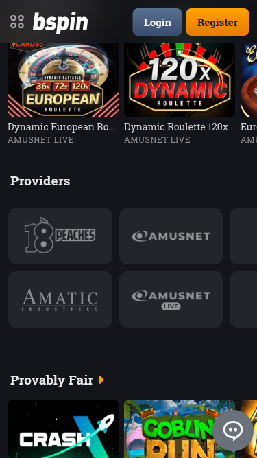 Bspin.io Casino Mobile Game Developers