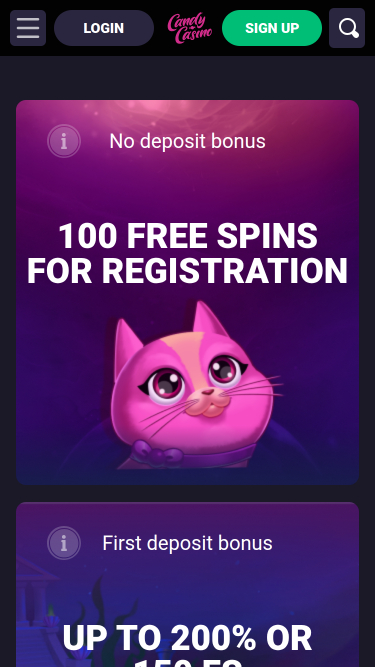 Candy Casino Mobile Promotions