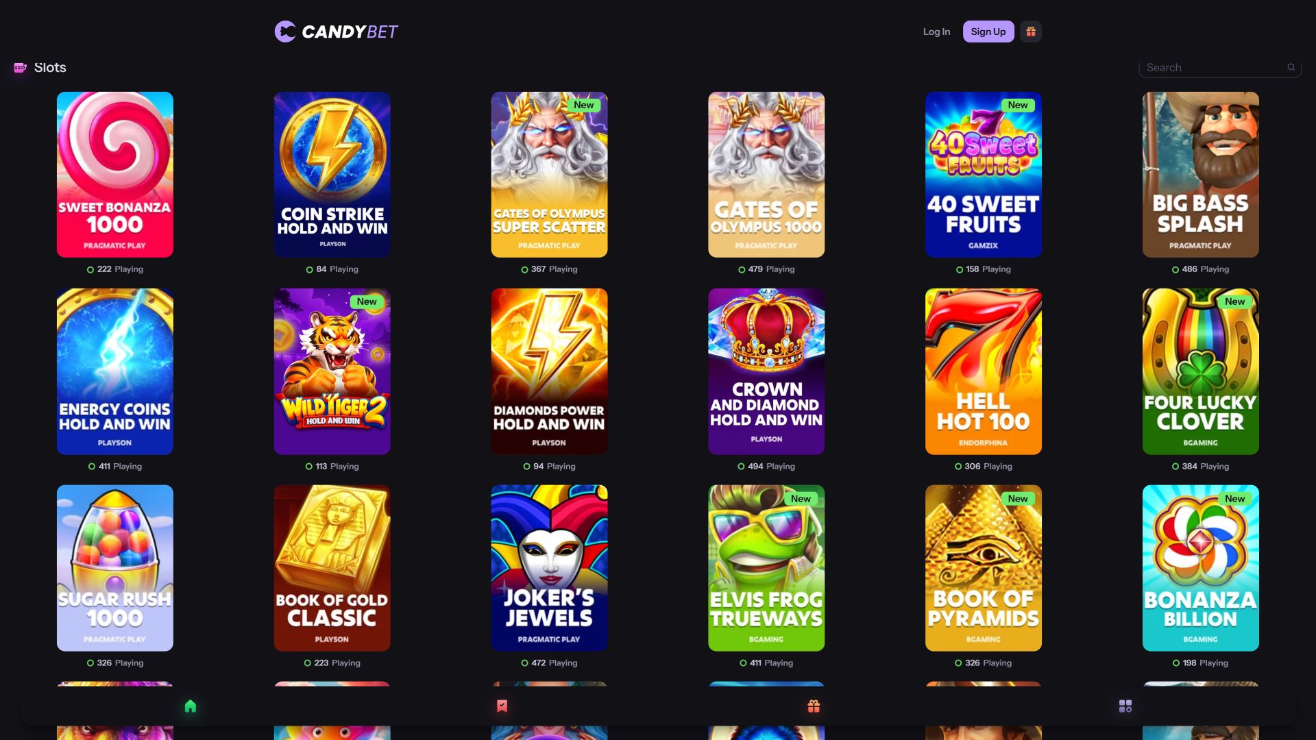CandyBet Casino Desktop Games