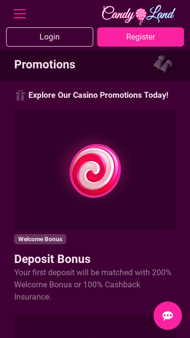 CandyLand Casino Mobile Promotions