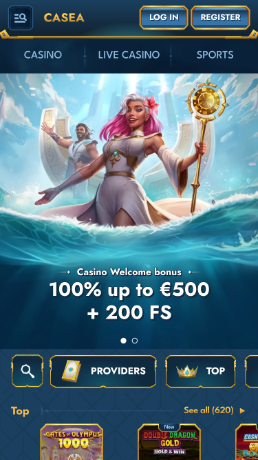 Casea Casino Homepage