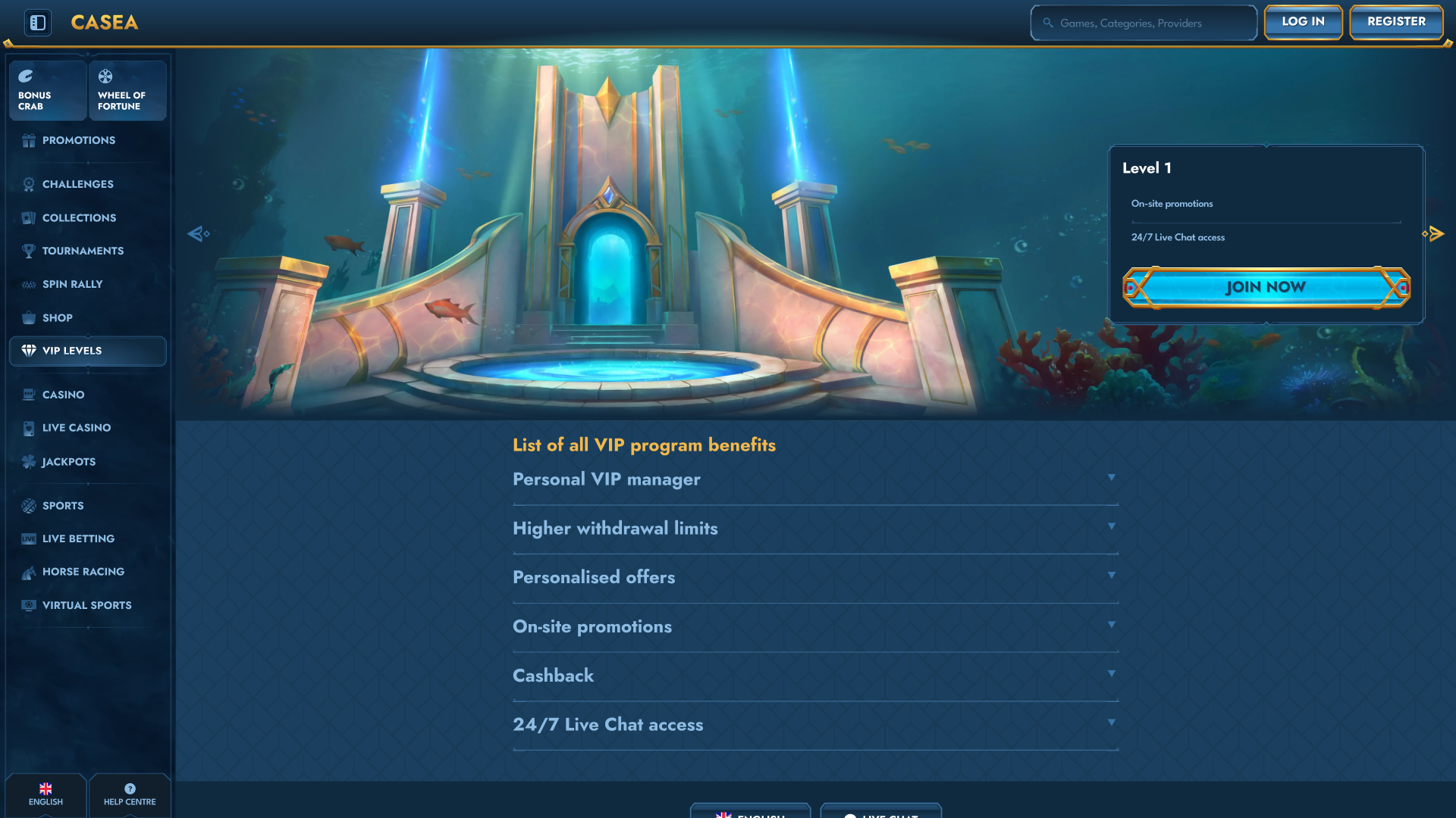Casea Casino VIP Program