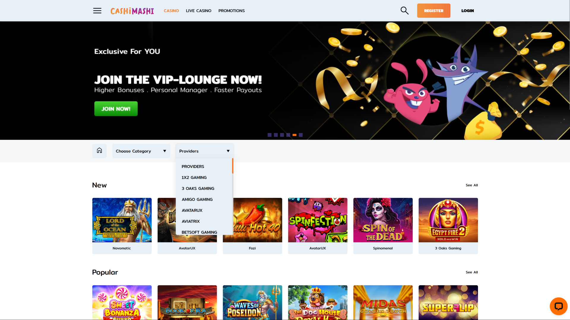Cashimashi Casino Desktop Game Developers
