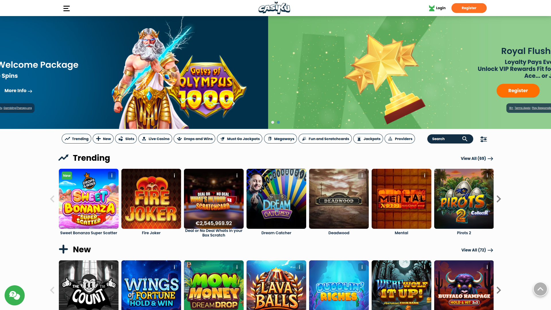 Casiku Casino Desktop Games