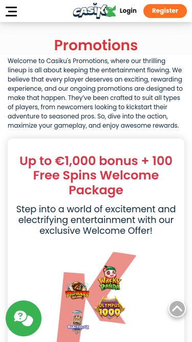 Casiku Casino Mobile Promotion