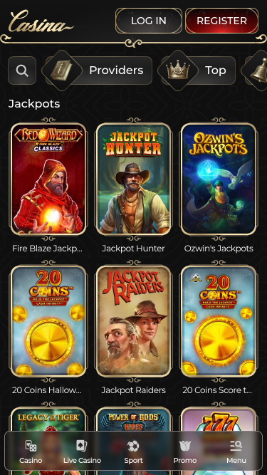 Casina Casino Mobile Jackpot
