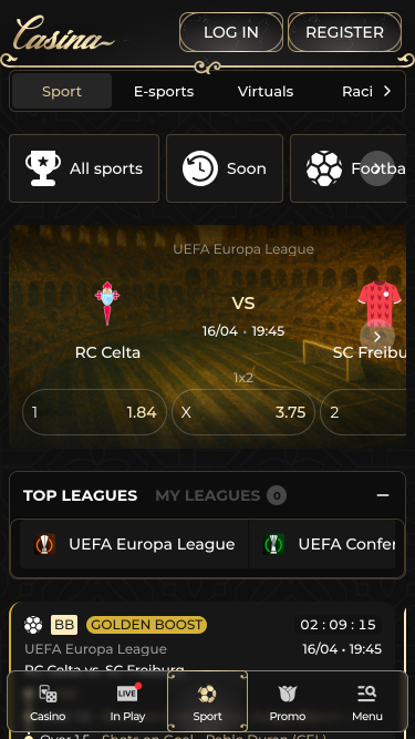 Casina Casino Mobile Sports Betting