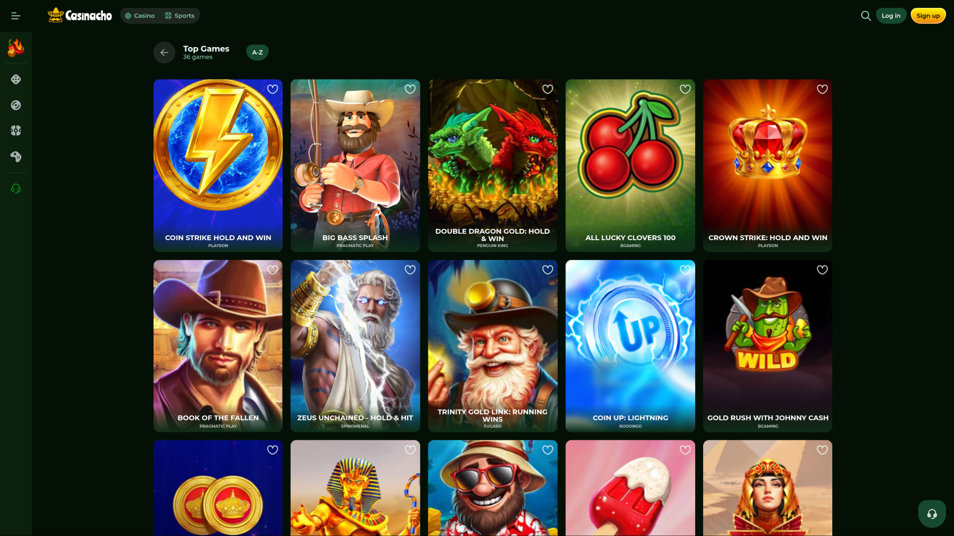 Casinacho Casino Games