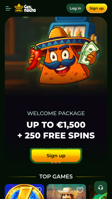 Casinacho Casino Homepage