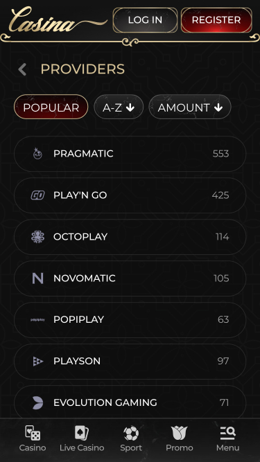 Casina Casino Game Developers