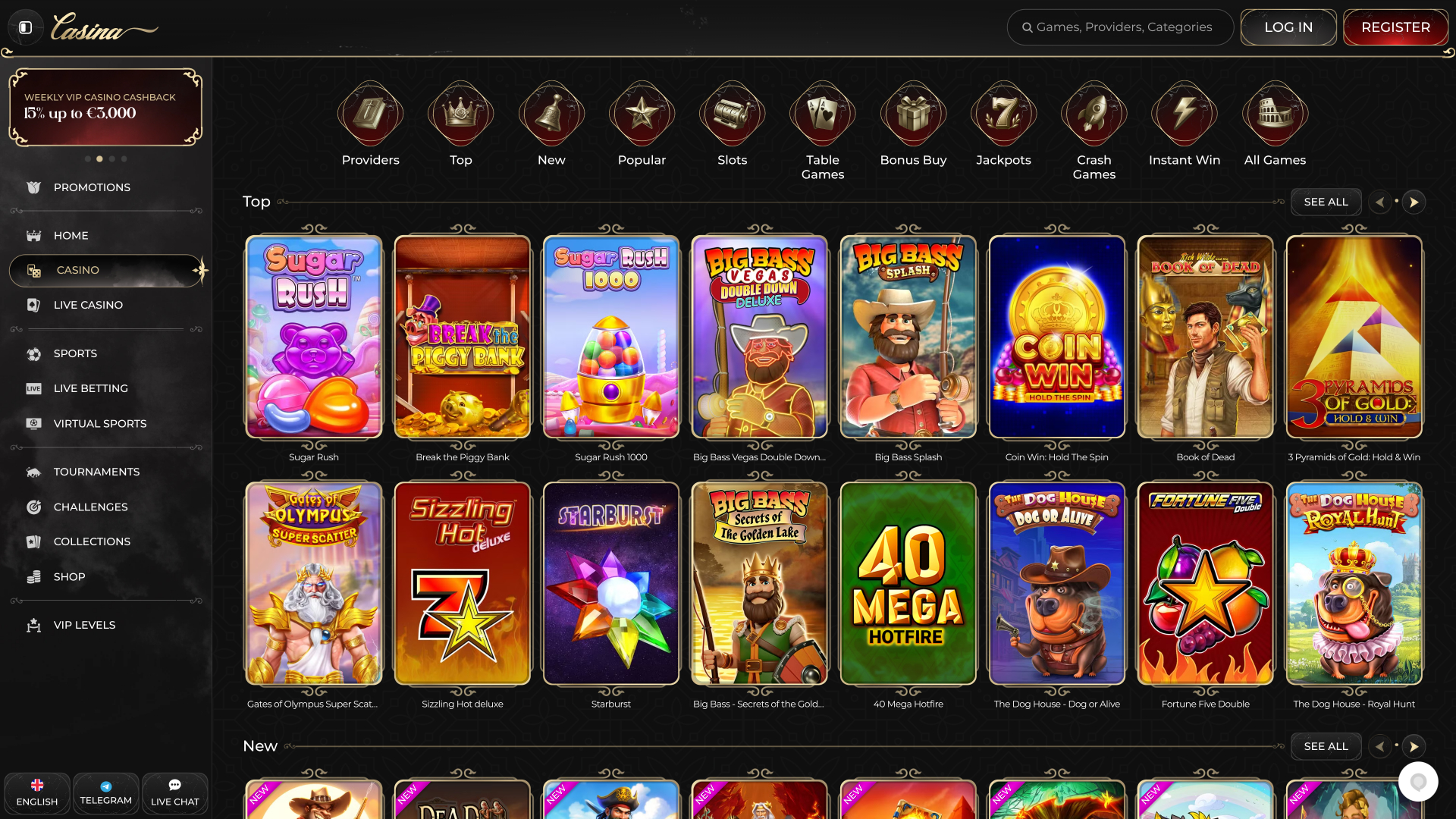 Casina Casino Games