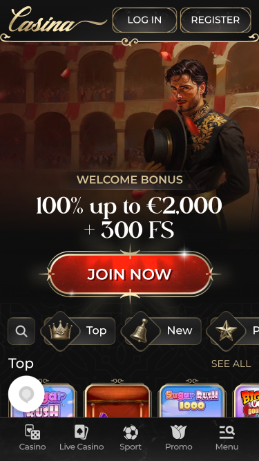 Casina Casino Homepage