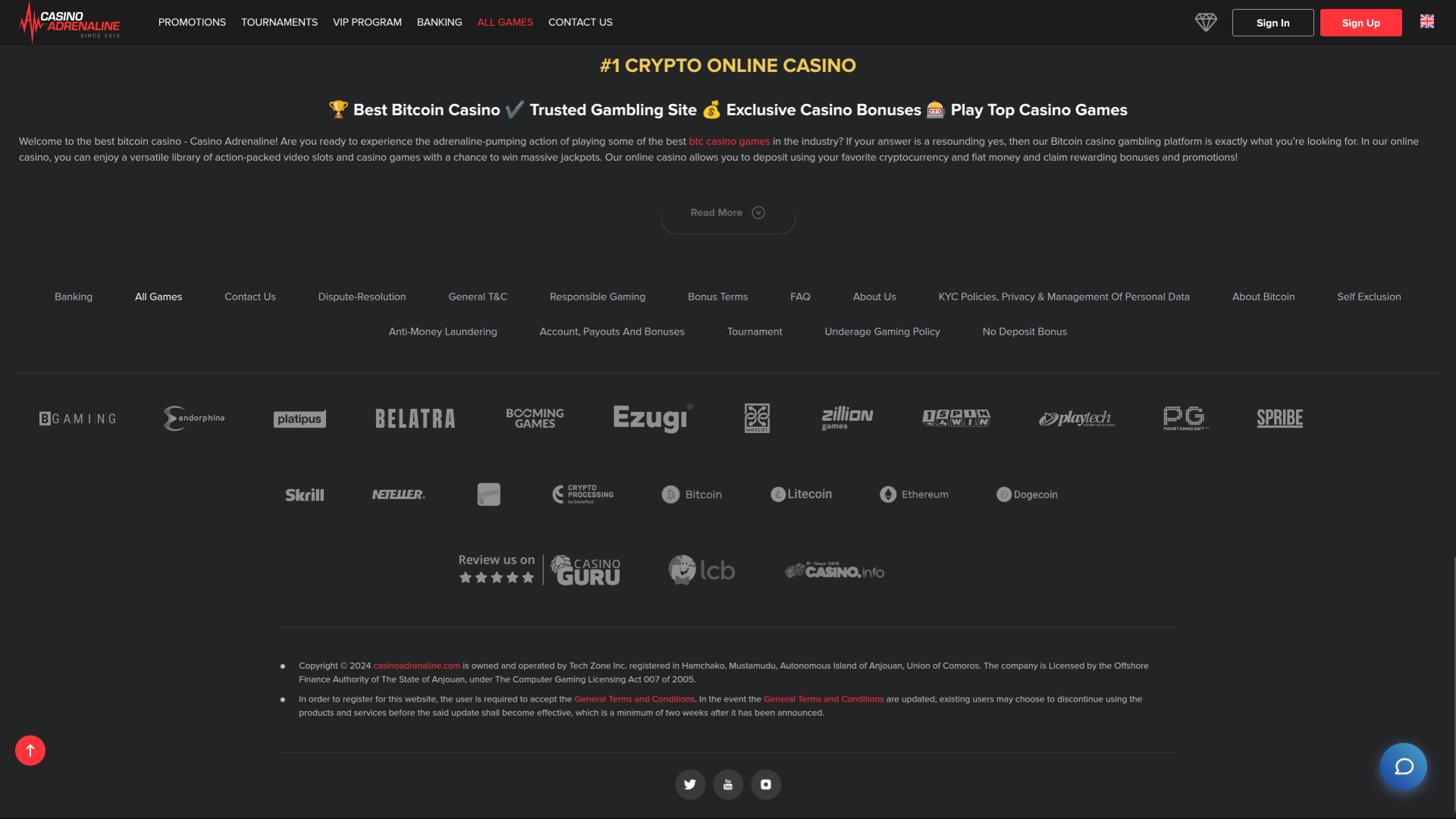 Casino Adrenaline Desktop Game Developers