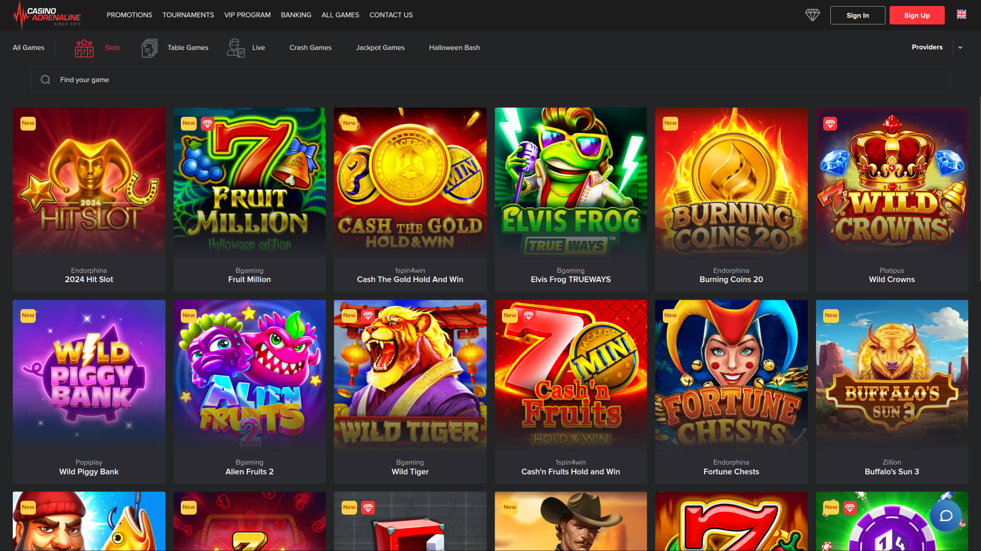 Casino Adrenaline Desktop Games